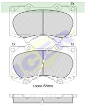 Icer Brakes 181665 - JGO.PASTILLAS,TURISMO  *OBMERB