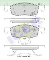 Icer Brakes 182223 - PASTILLA